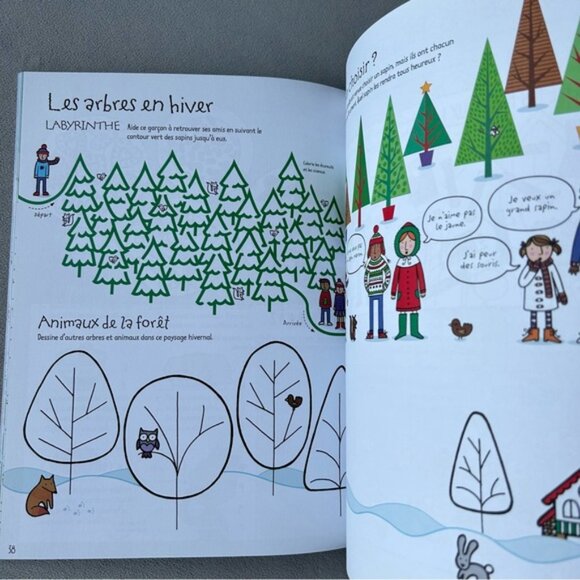 FRENCH ~ Set of 2 ~ Christmas Activity Craft Books - Picture 5 of 13